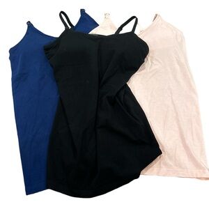 Under Control 3Pack Maternity Nursing Breastfeeding Camisole Black Blue Pink Med